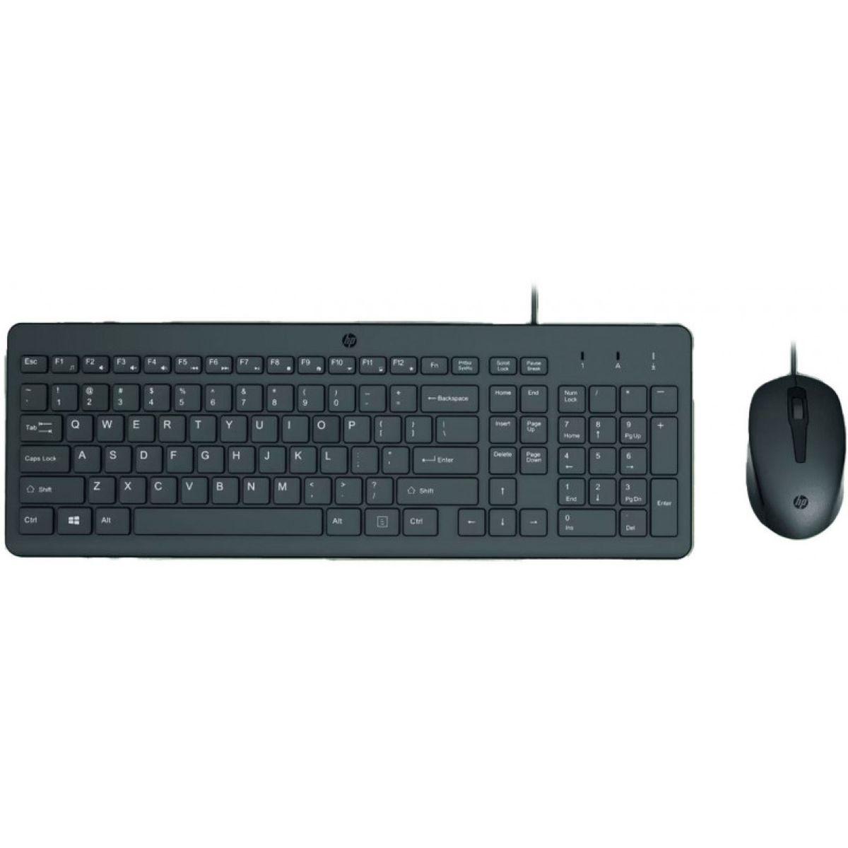 Combo Teclado Y Mouse Alambrico HP150 Wired-0