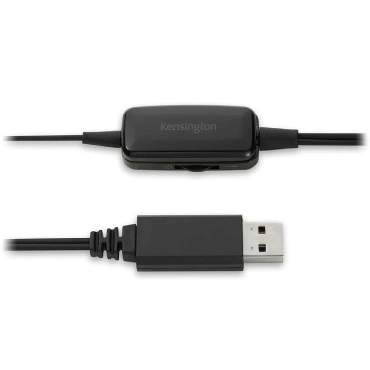 Audifono Mono Con Microfono Kensington USB A Control De Volumen-2