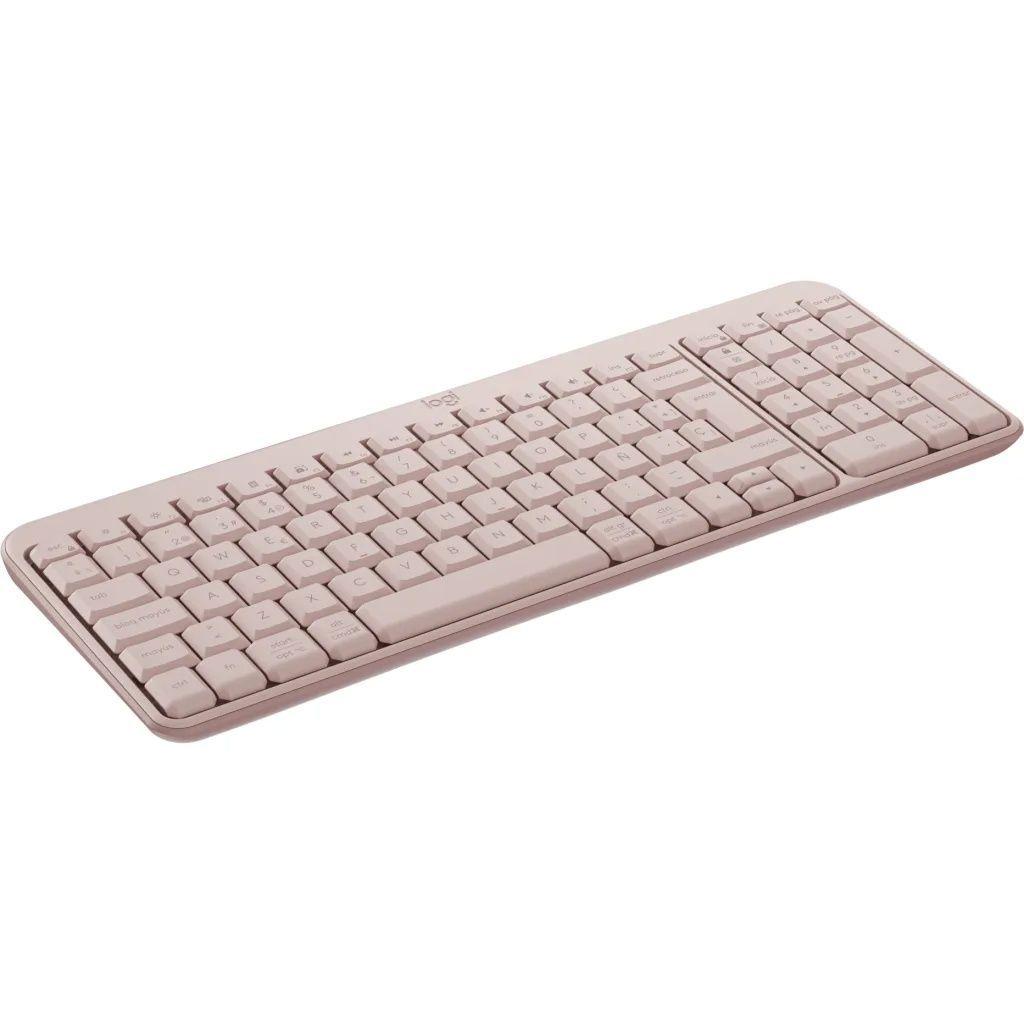 Teclado Inalambrico Espa ol Logitech K250 Rosado Alta Calidad-1