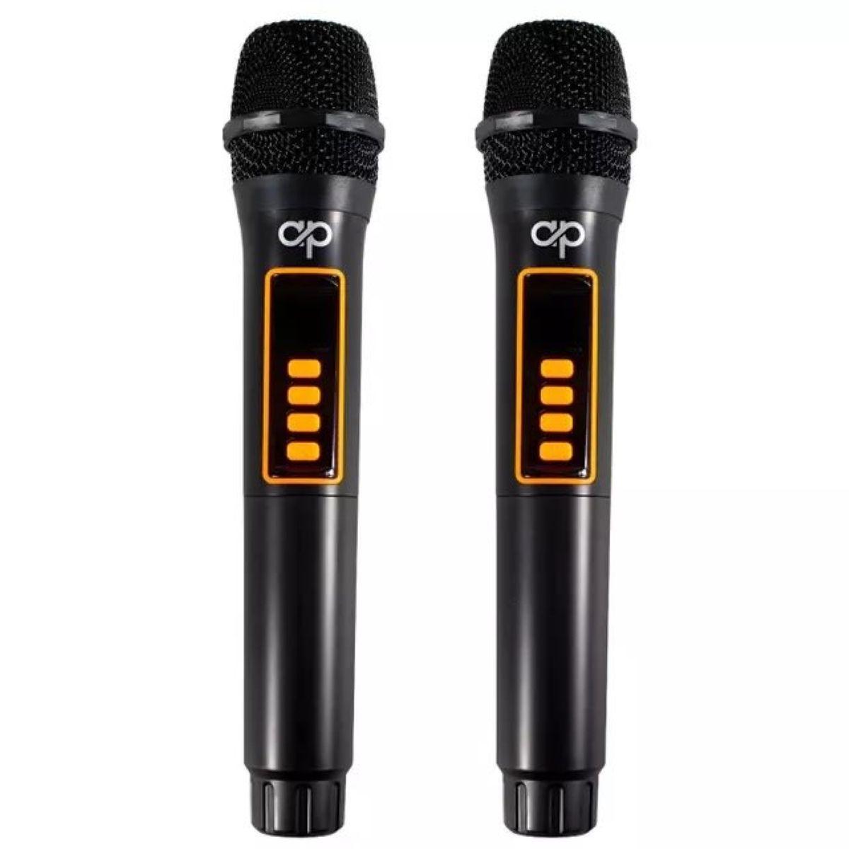 Set 2 Microfonos Vocales Inalambricos Recargables Audiopro AP02116-0