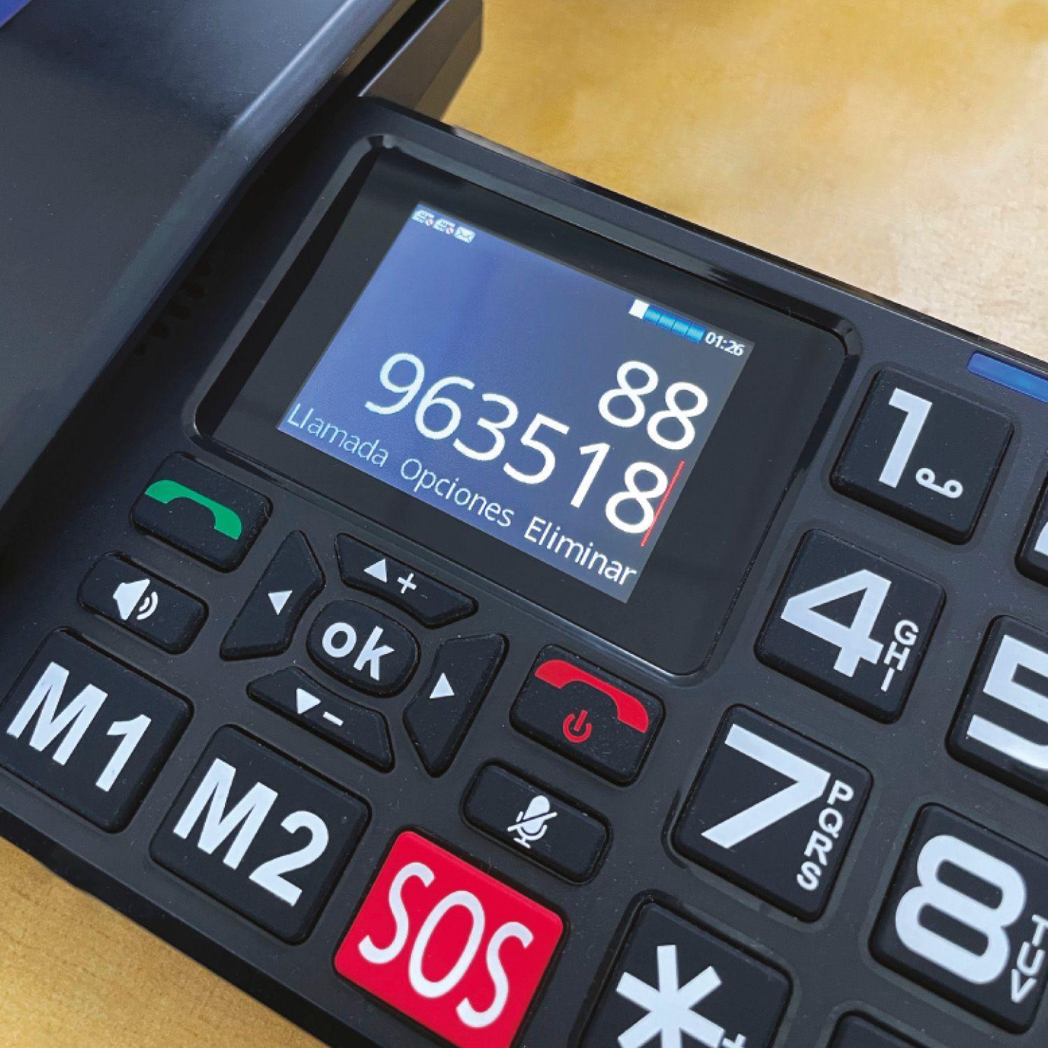 Telefono Senior Inalambrico Sobremesa 4G SOS 2.8Pulgadas Mlab-4