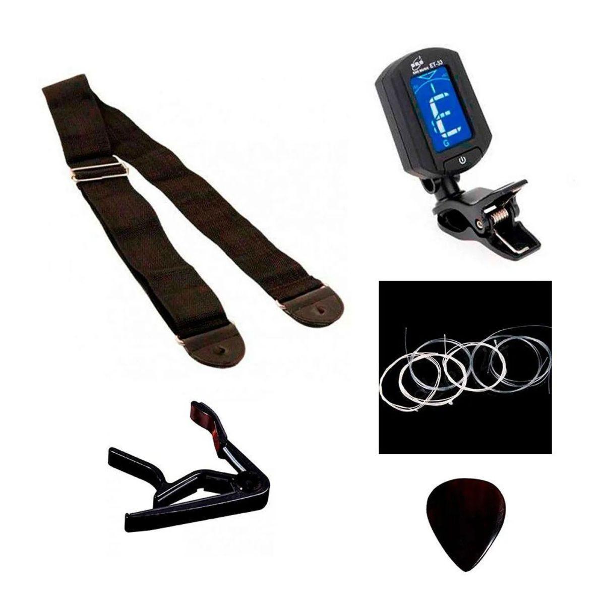 Guitarra Clasica Alaguez 39 Pulgadas Con Accesorios-2