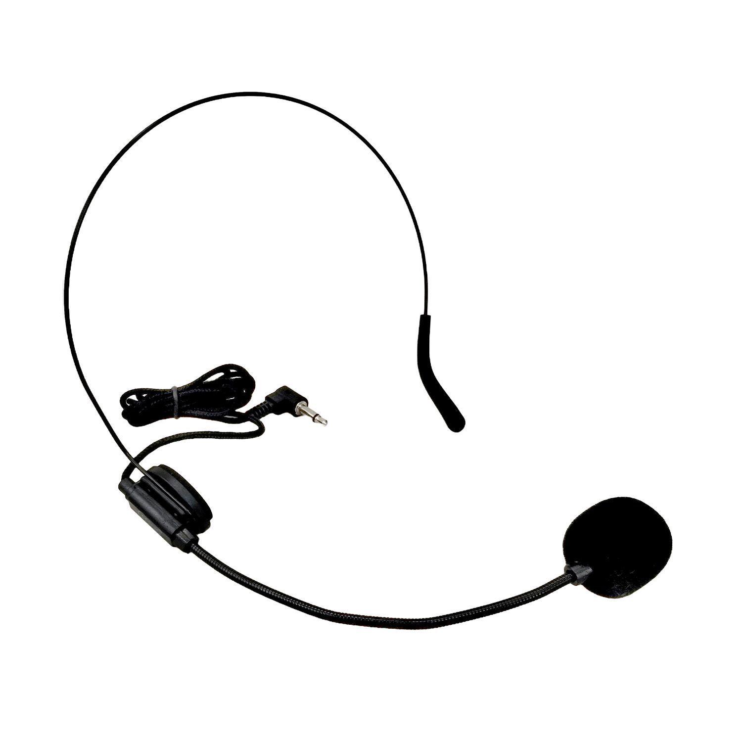 Micrófono Portátil Inalámbrico UHF 2 en 1, Cintillo + Lavalier Hasta 40mts-3