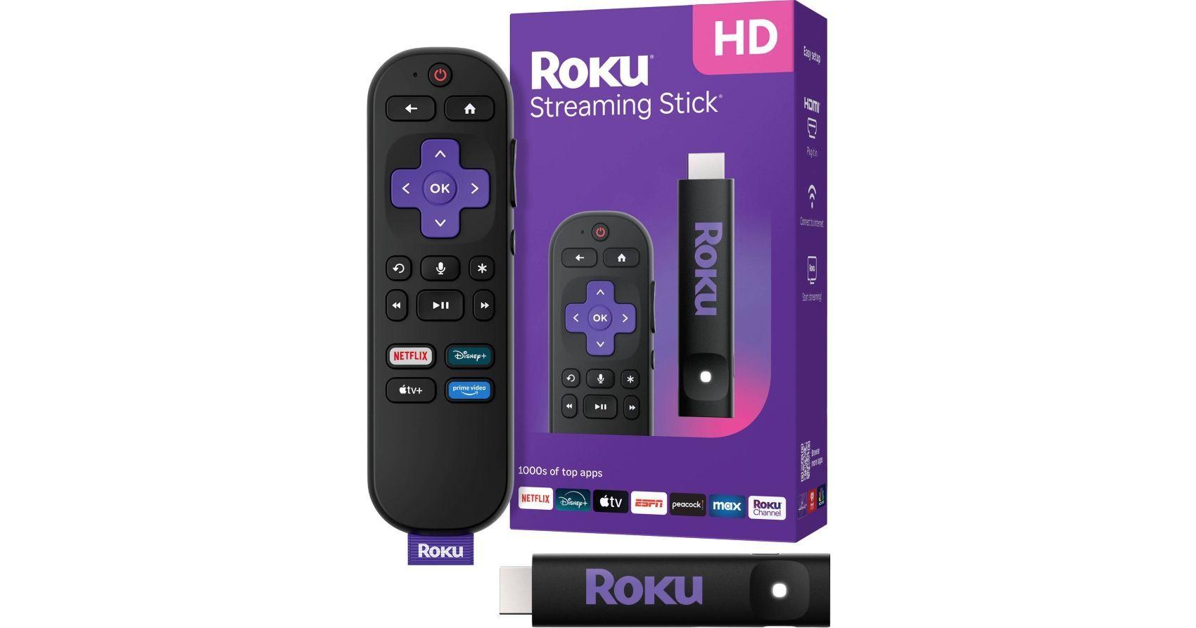 Dispositivo de streaming Roku Streaming Stick 2025 HD con control remoto por voz-2