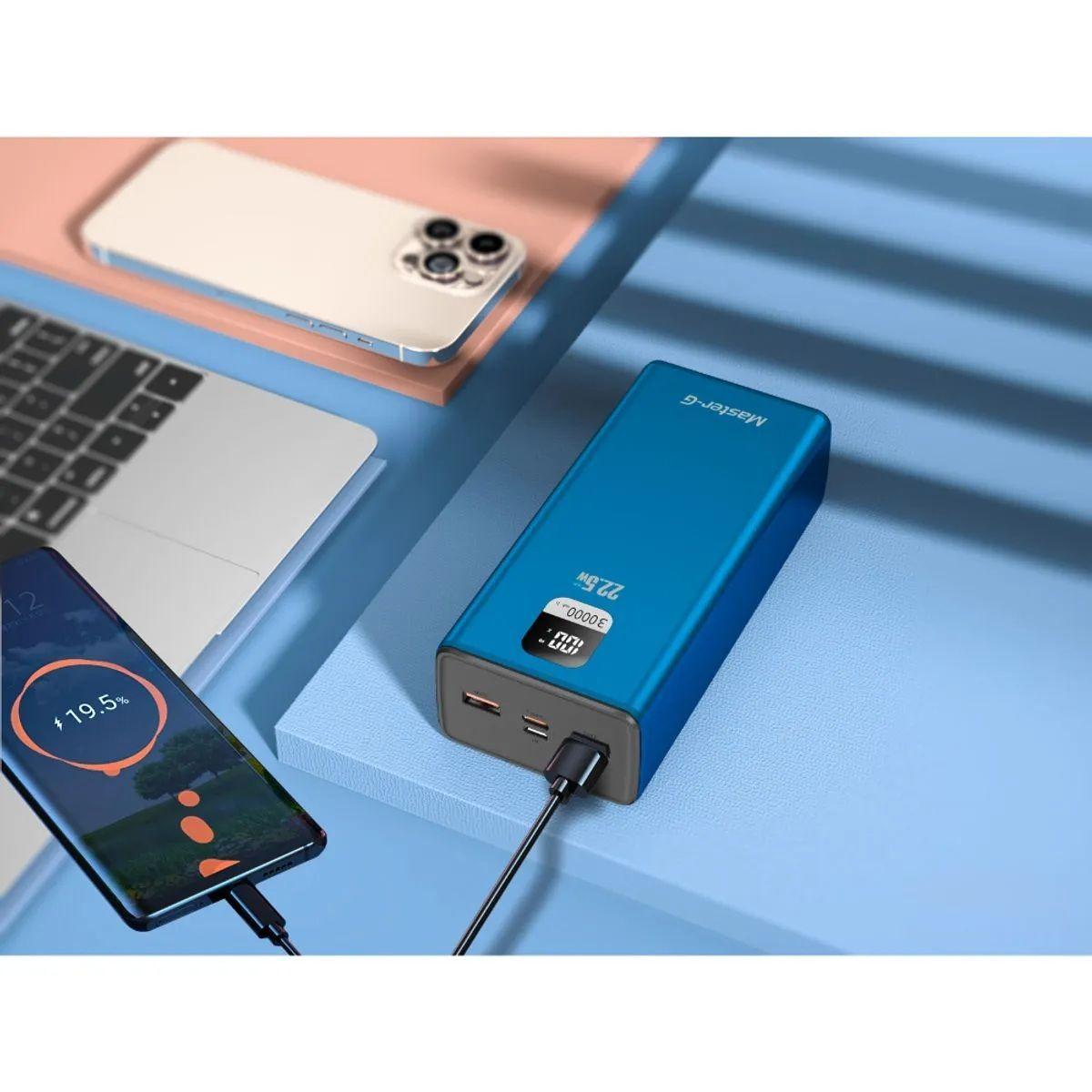 Bater a Externa Power Bank 30000 Mah 22 5W UCP20LPD Master G-2