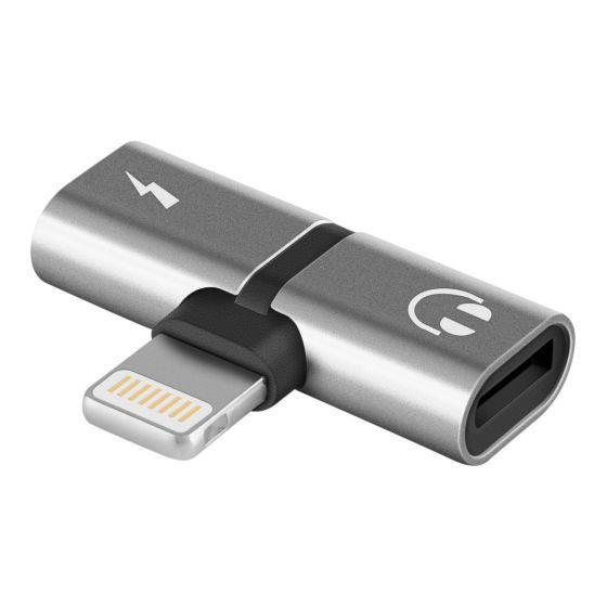 Adaptador / Divisor Lightning Para Audio Y Carga Fujitel S160LIGHTNIN-0