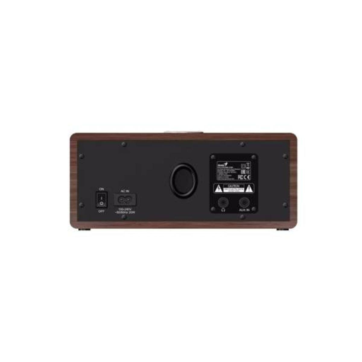 Parlantes Bluetooth Genius SP HF505BT 20W RMS Madera Dark Brown-2