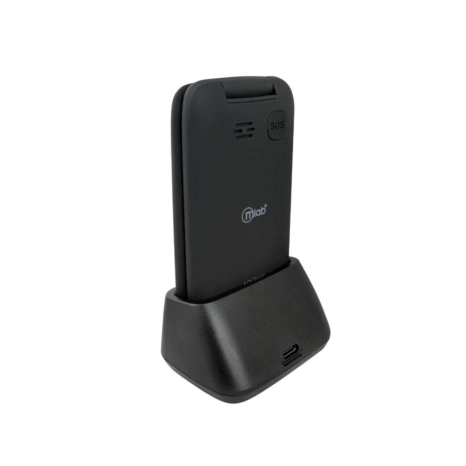 Celular Senior Adulto Mayor Mlab 4G-3G SOS Doble Pantalla 1.7 y 2.8 Pulgadas Base De Carga-4