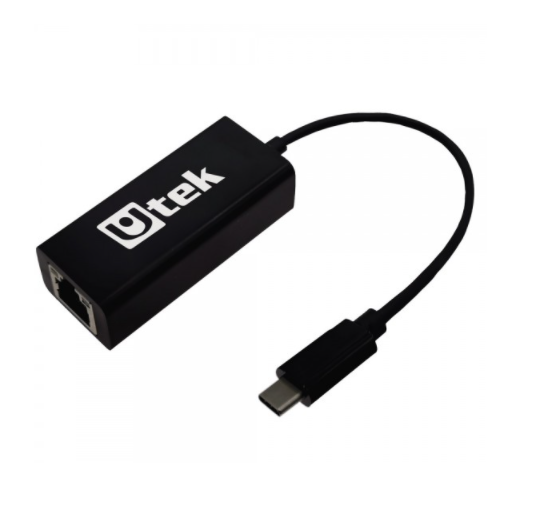 Adaptador USB C A RJ45 Gigabit (10/100/1000) Utek UT-GBUSBC-0