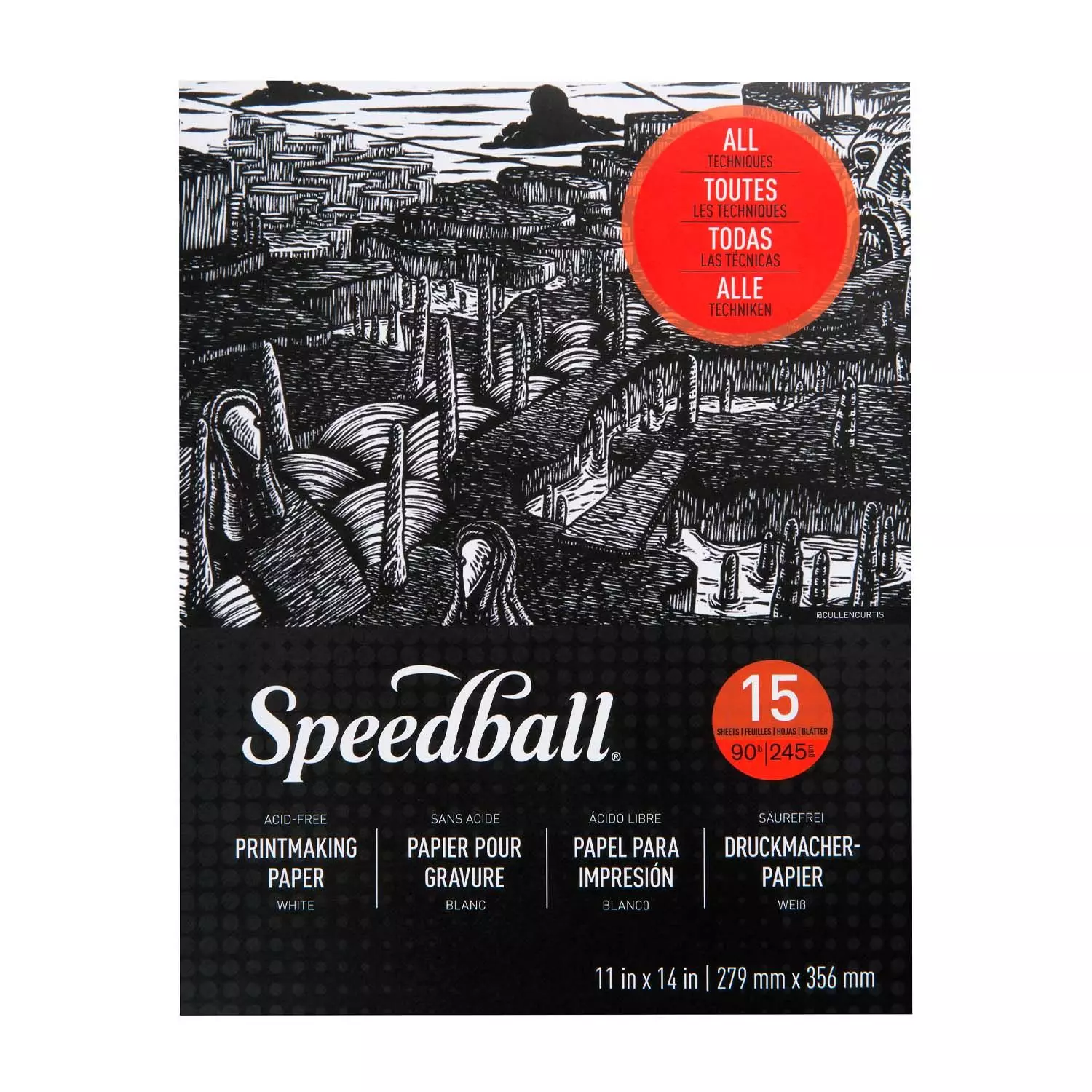 Block Papel Para Grabado Speedball 245gr 27.9x35.6cm 15hjs-0