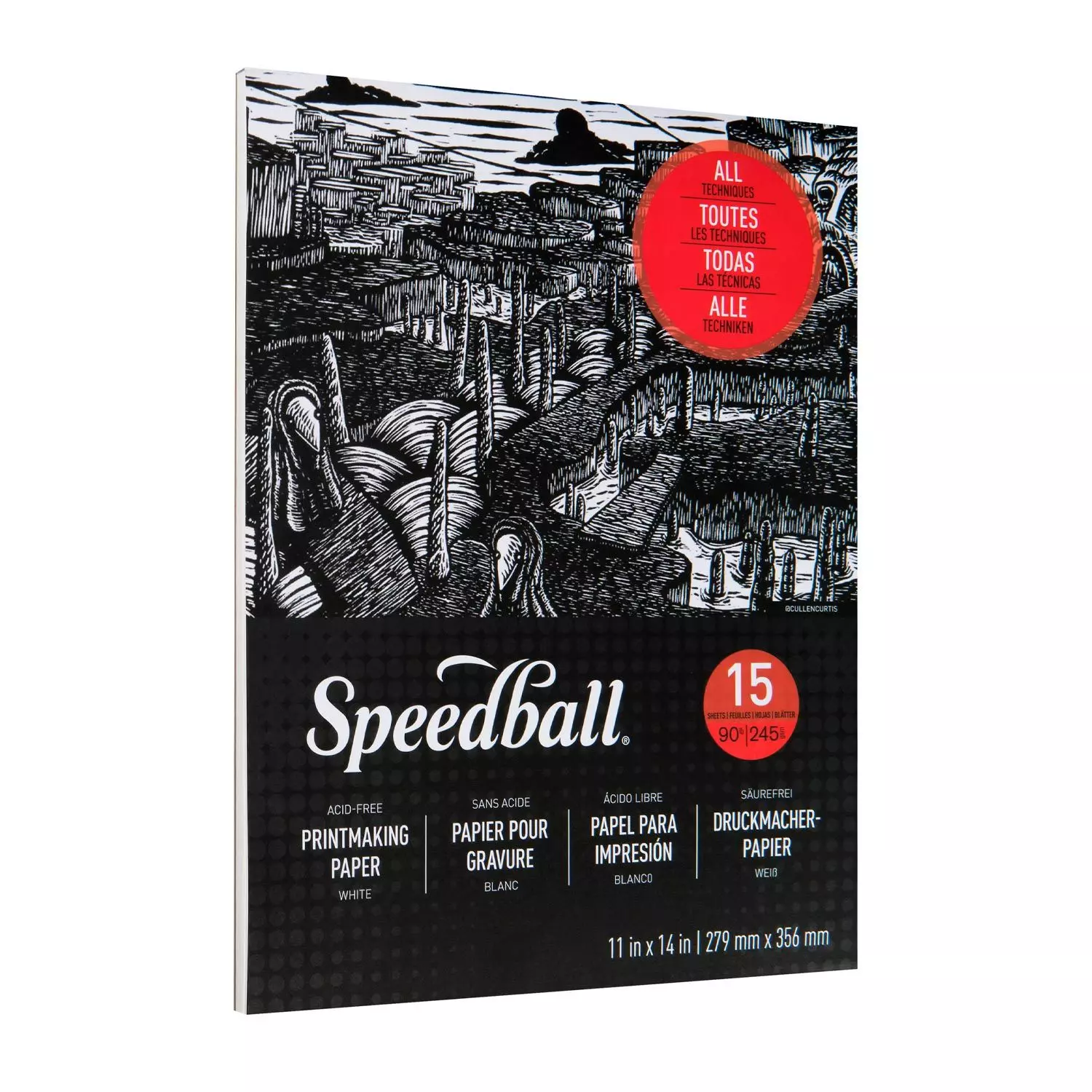 Block Papel Para Grabado Speedball 245gr 27.9x35.6cm 15hjs-2