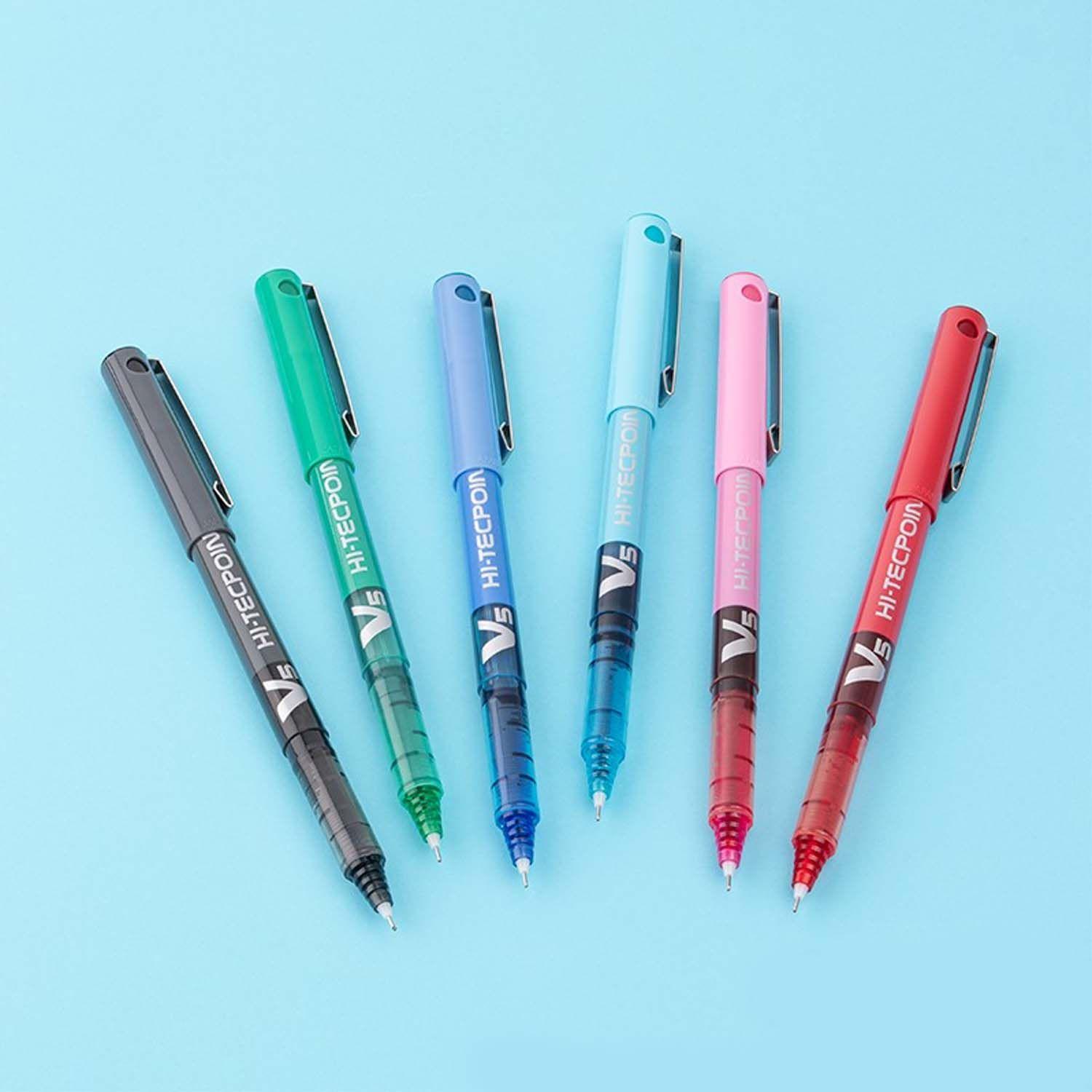 Set Lápiz Tinta HI-TECPOINT Pilot BXV-502 0.5mm 6 Colores-3