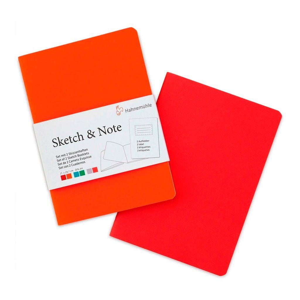 Set 2 libretas Sketch & Note Hahnemühle 15x21cm A5-0
