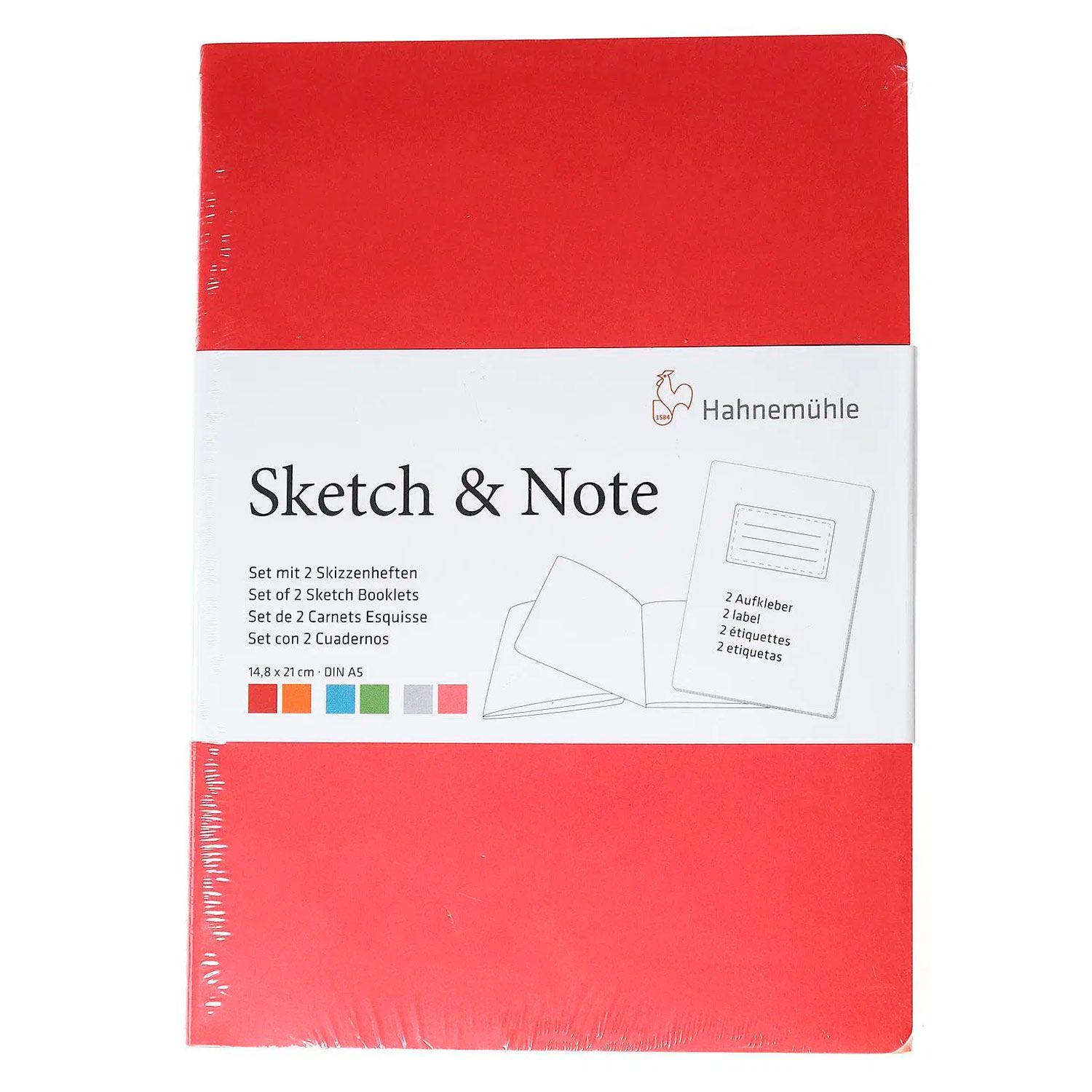 Set 2 libretas Sketch & Note Hahnemühle 15x21cm A5-3