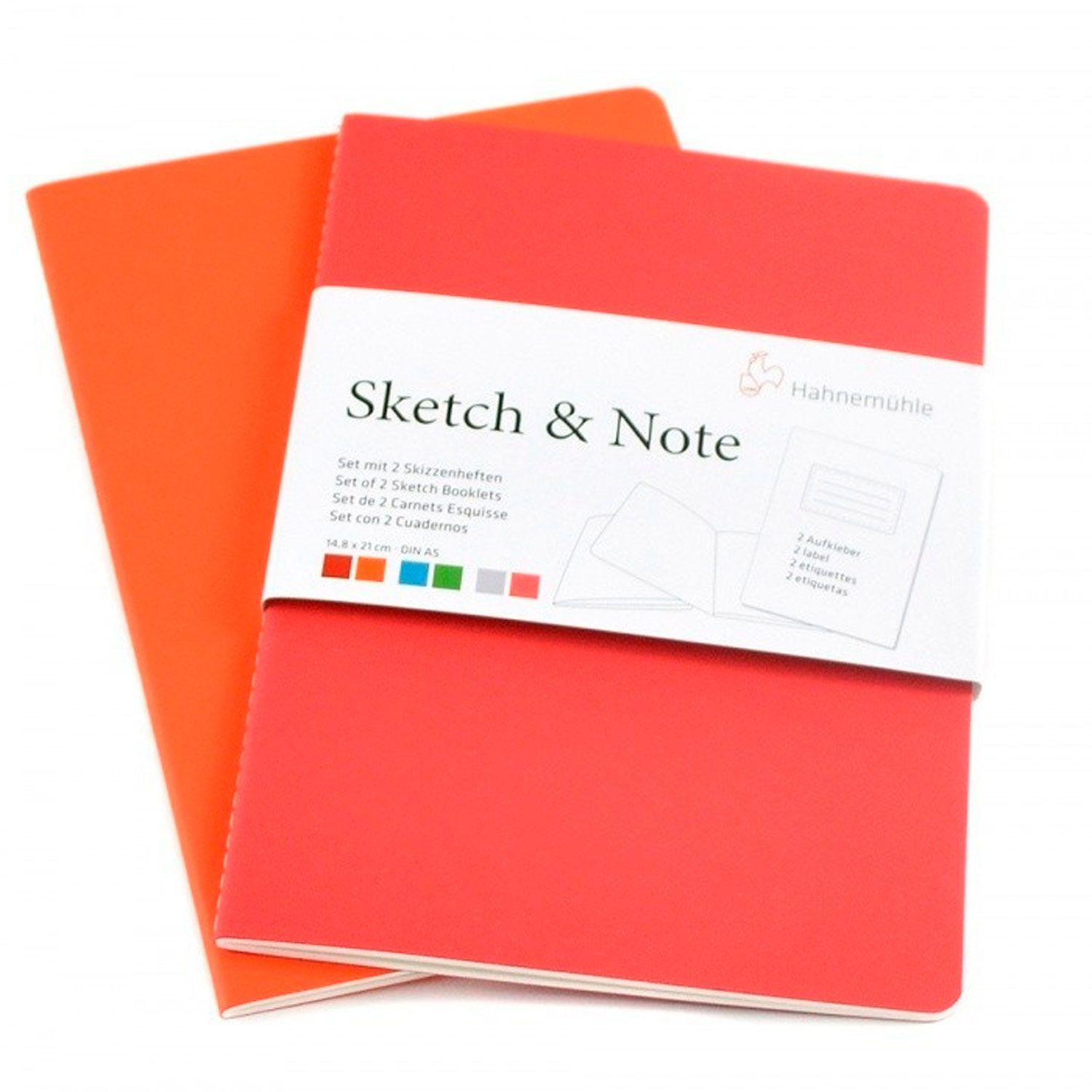 Set 2 libretas Sketch & Note Hahnemühle 15x21cm A5-4