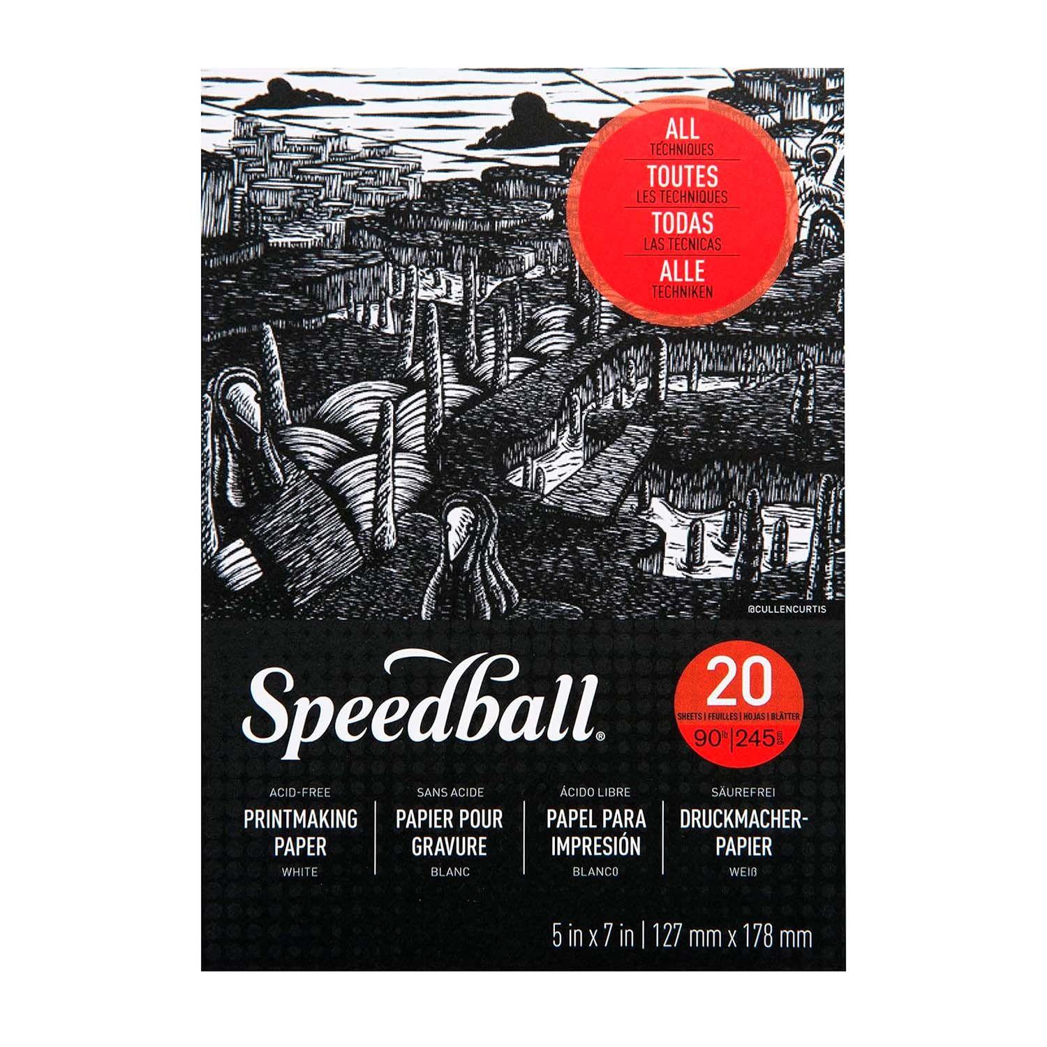 Block Papel Para Grabado Speedball 245gr 12.7x17.8cm 20hjs-0