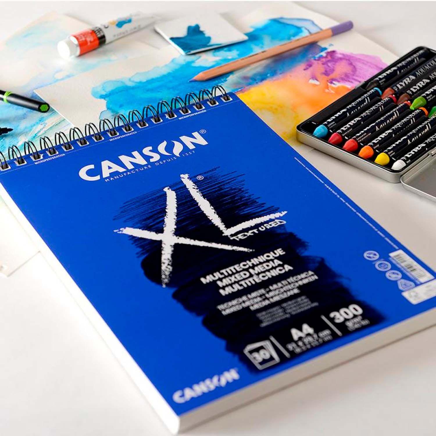 Croquera Canson XL Mix-Media 300gr 30 hjs A4 (21x29.7cm)-2