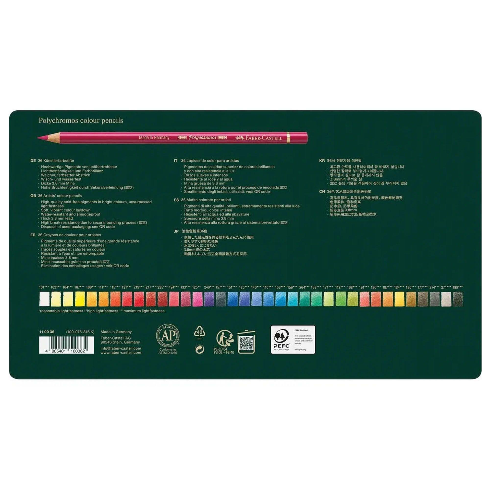 Lápices Faber-Castell Polychromos 36 Colores-2