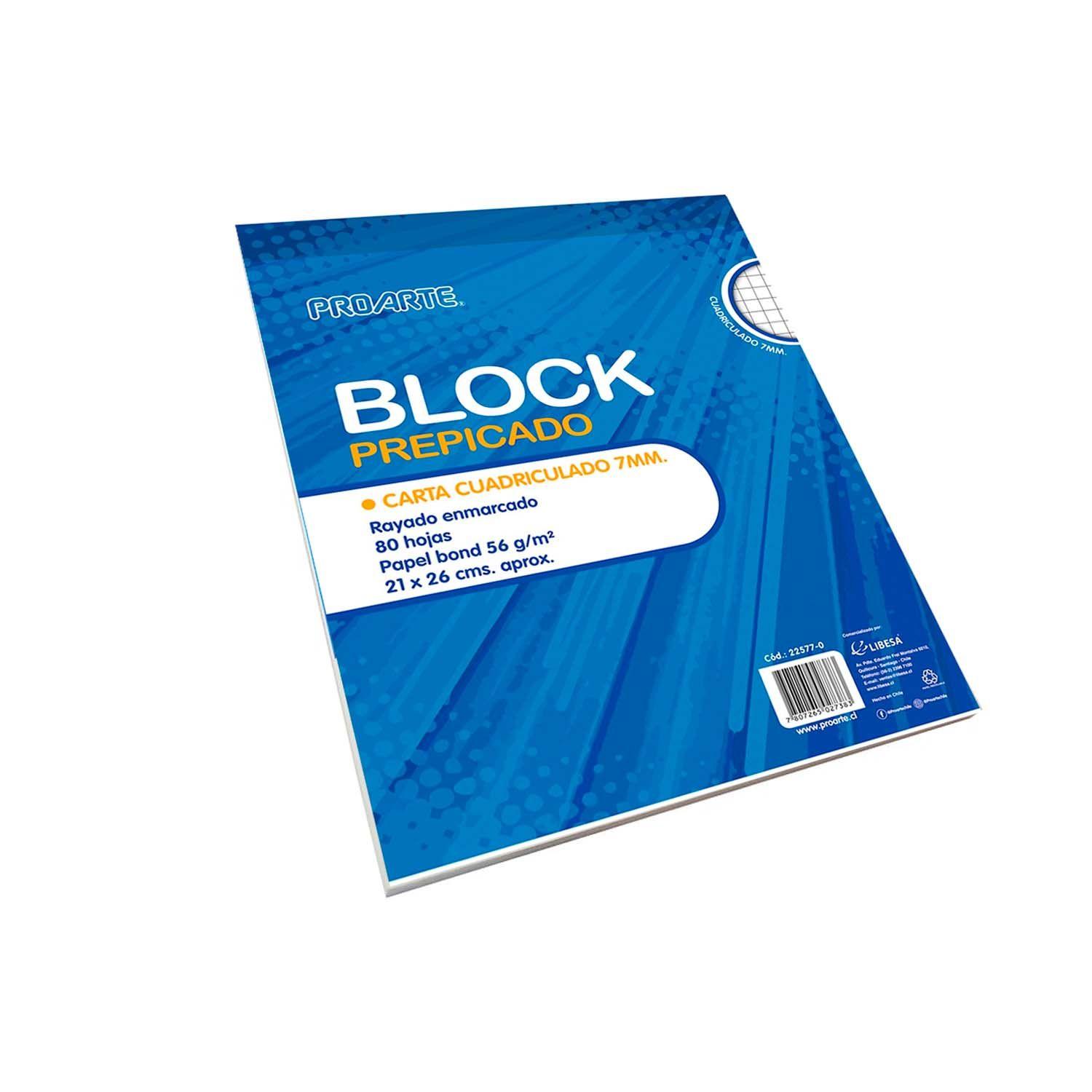 Block Prepicado Proarte Carta 80hjs 7mm-1
