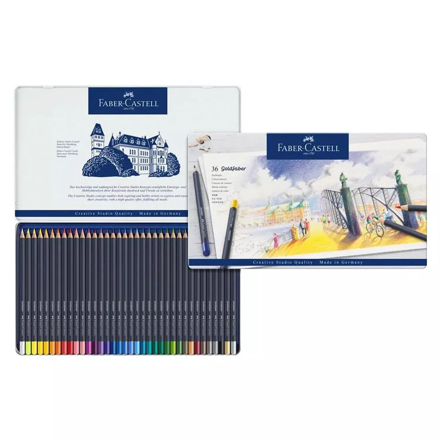 Lápices Faber-Castell Goldfaber 36 Colores-2