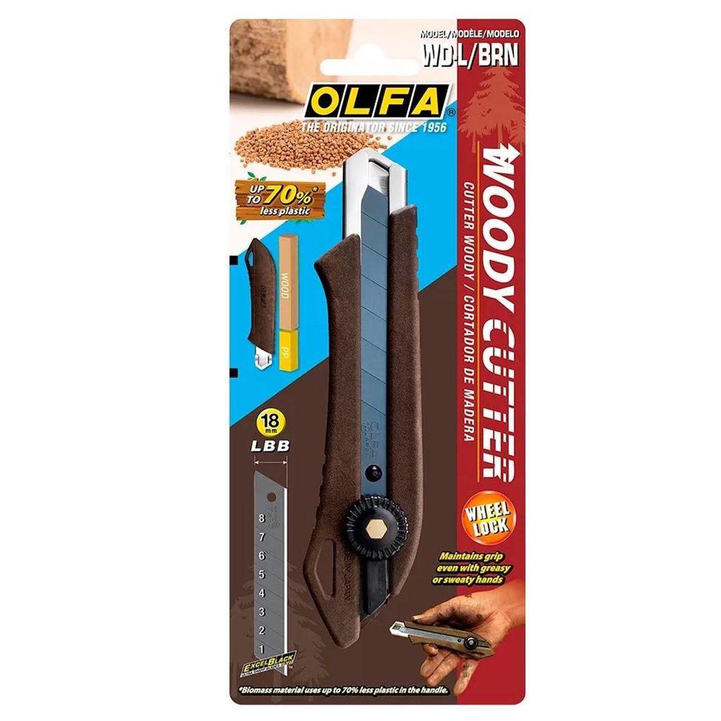 Cuchillo Cartonero Olfa 18mm De Madera-0
