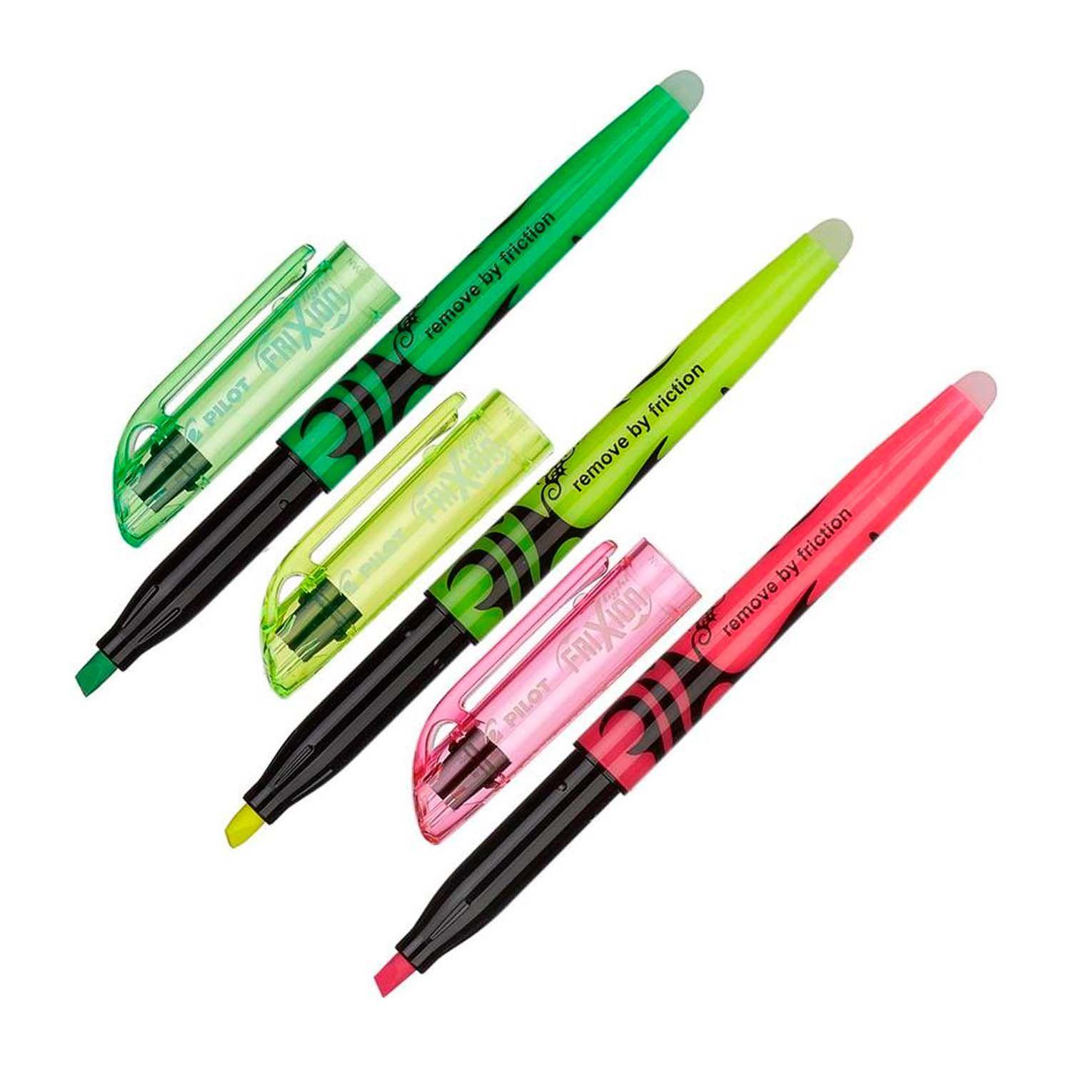 Destacador Pilot Frixion Light Borrable 3 Colores Neón-1