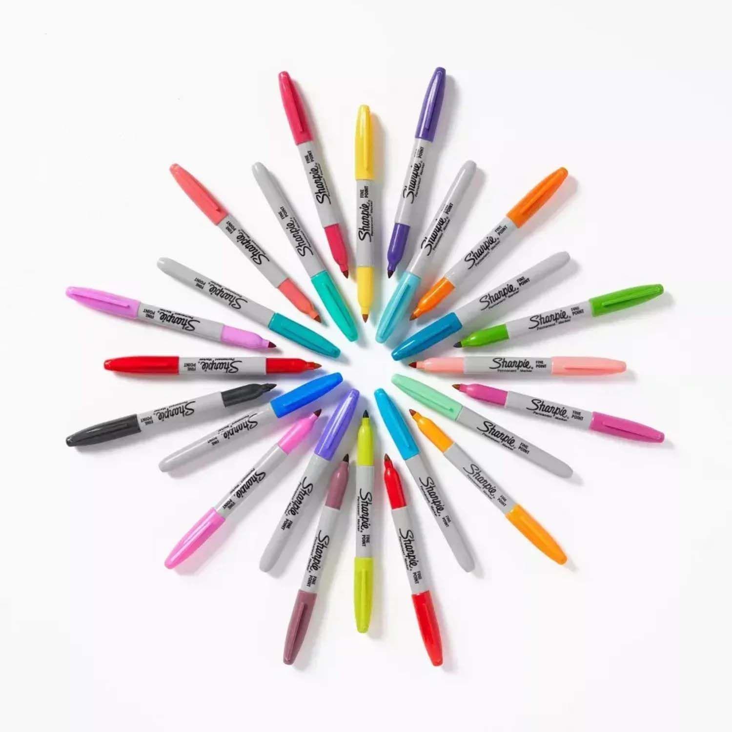 Marcadores Permanentes Sharpie Glam Pop Set 24 Colores-3