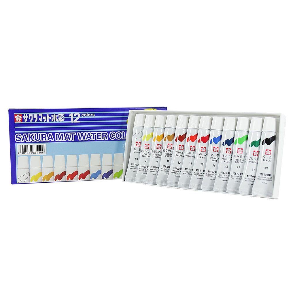 Acuarelas Semi-transparentes Sakura En Set  12 Colores 5ml-2