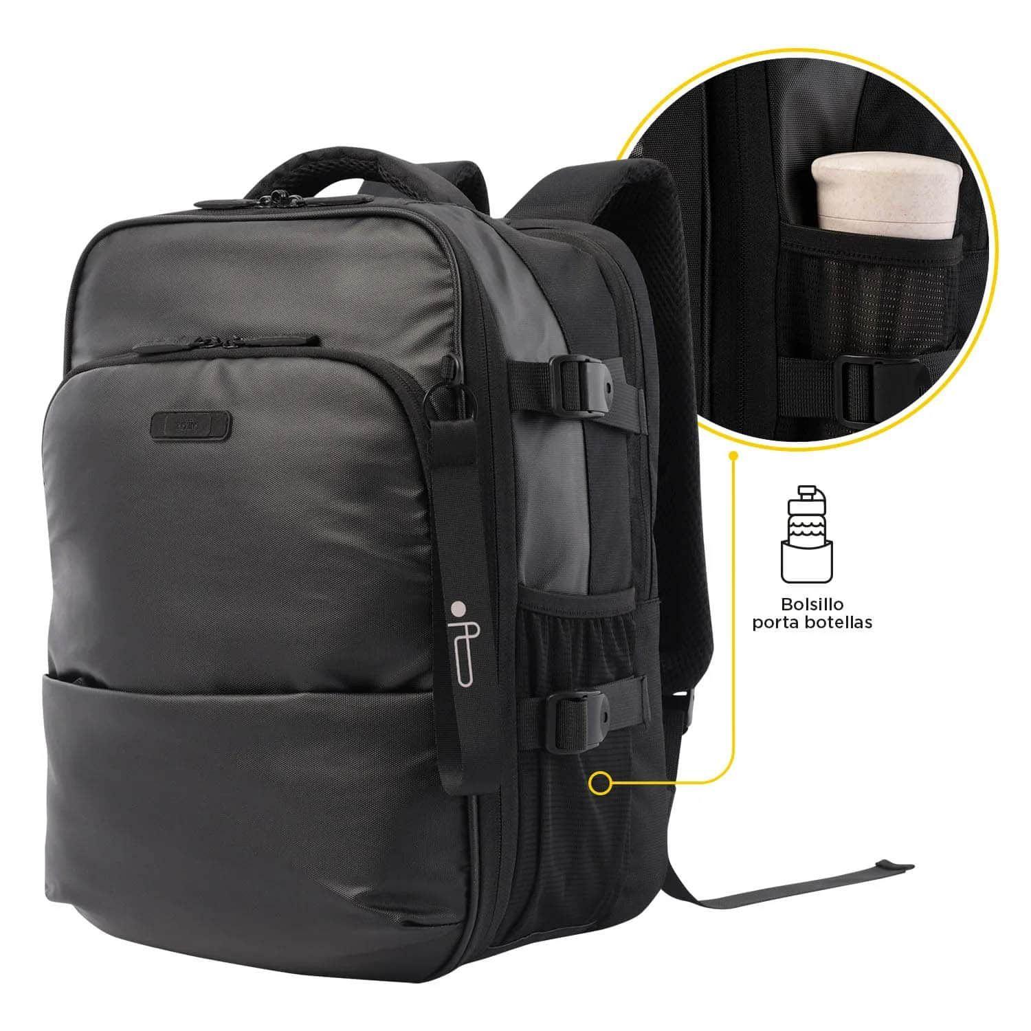 Mochila de Viaje Totto Mediana Trip Negra-2