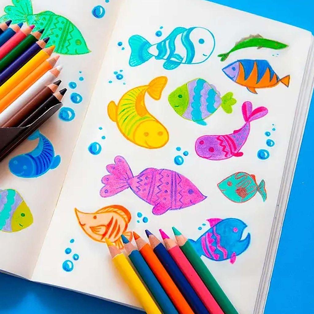 Lápices Prismacolor Junior 12 Colores Triangulares Gruesos-2