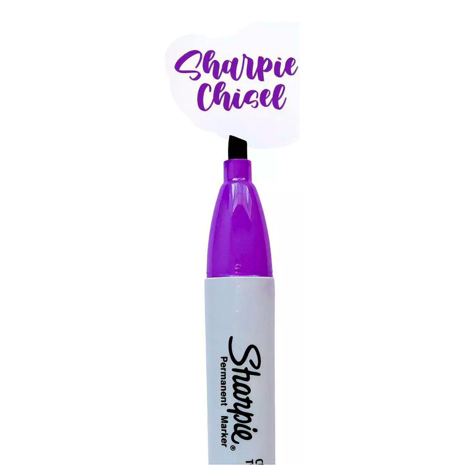 Marcador Sharpie 4 Colores Punta Biselada-2