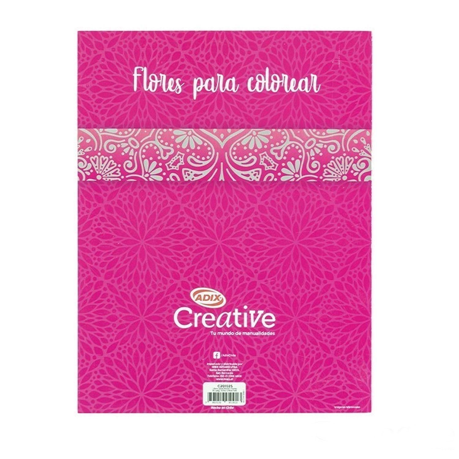 Libro de Flores Adix para Colorear-1
