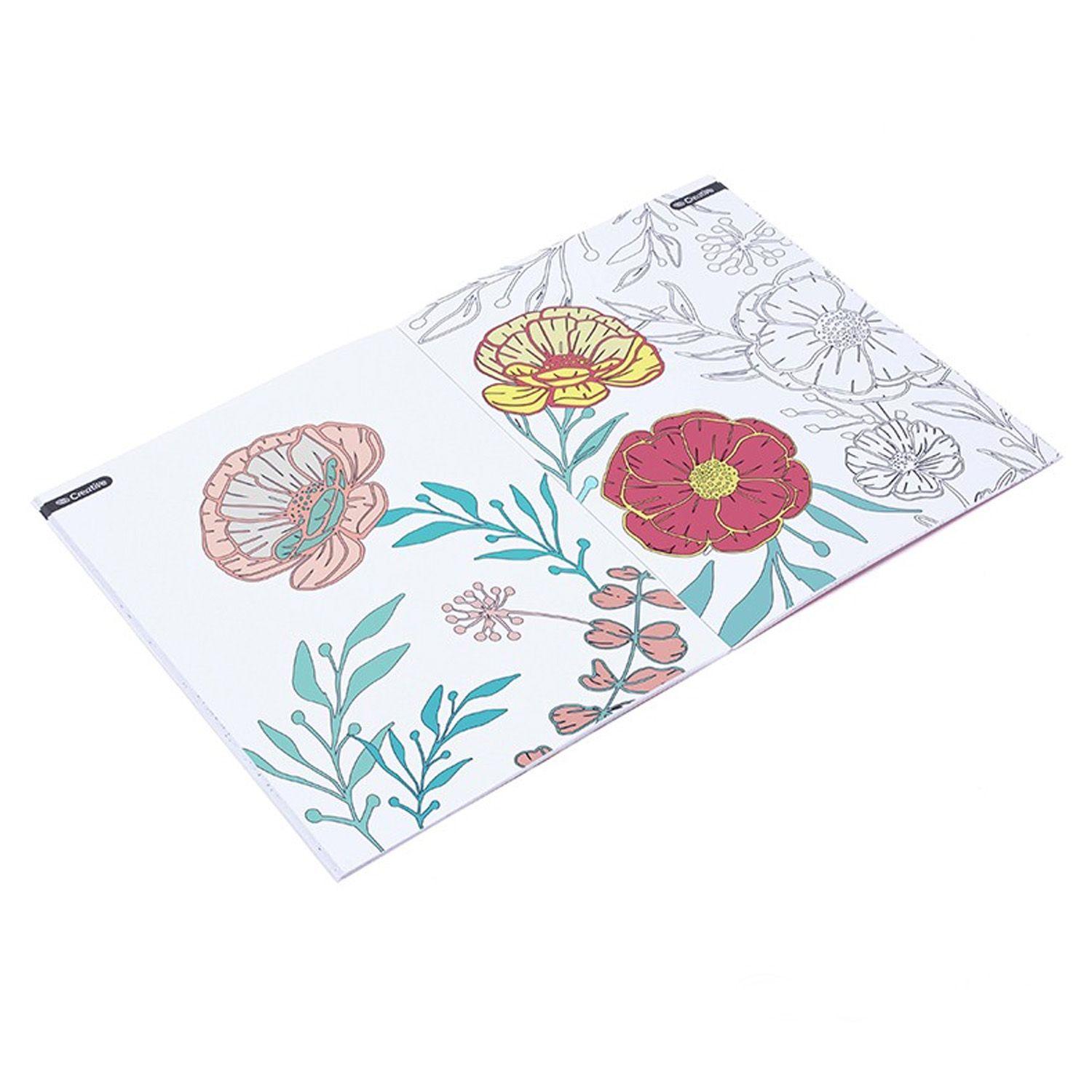 Libro de Flores Adix para Colorear-2