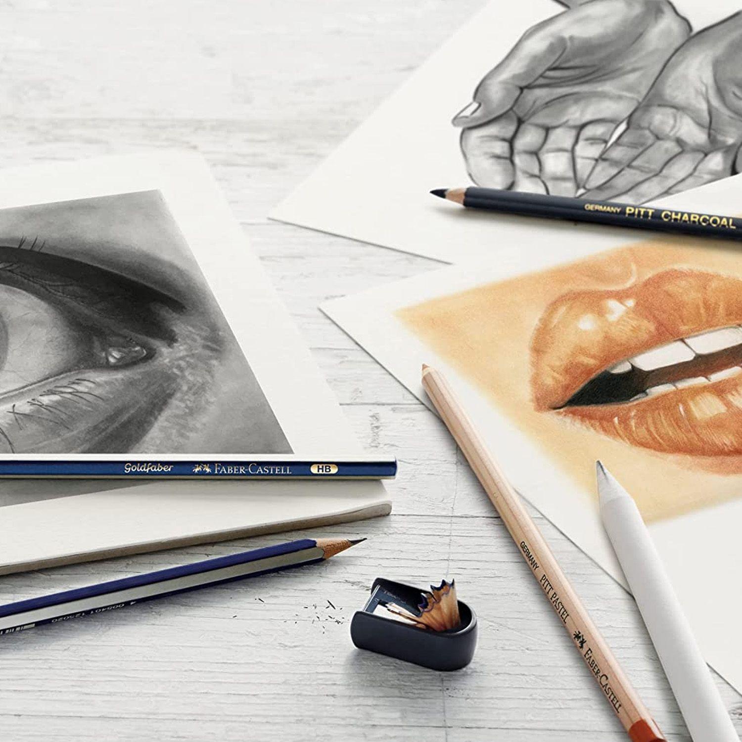 Set de Dibujo Carbón Faber-Castell Goldfaber 7 piezas-2
