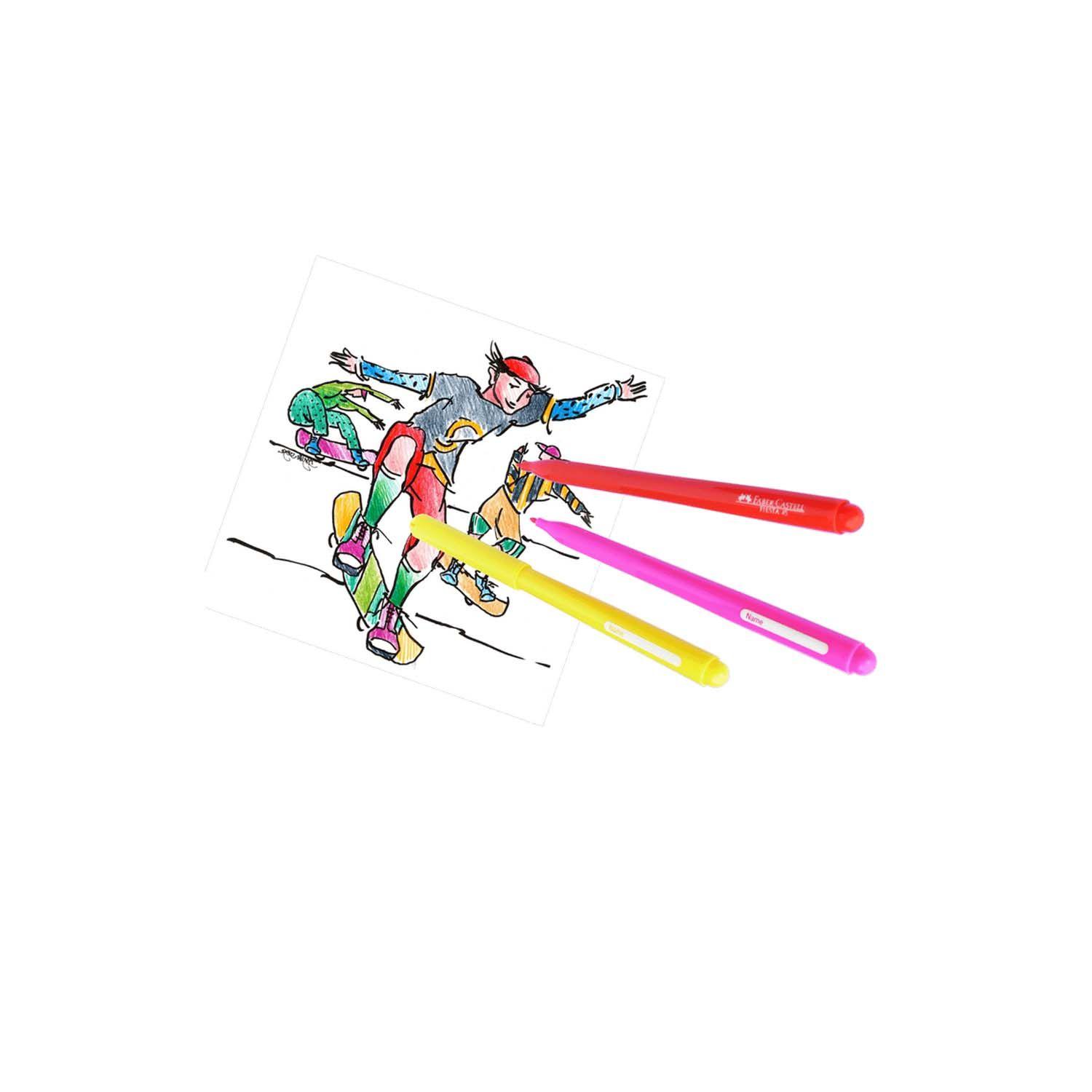 Marcador Faber-Castell Fiesta 12 colores-2