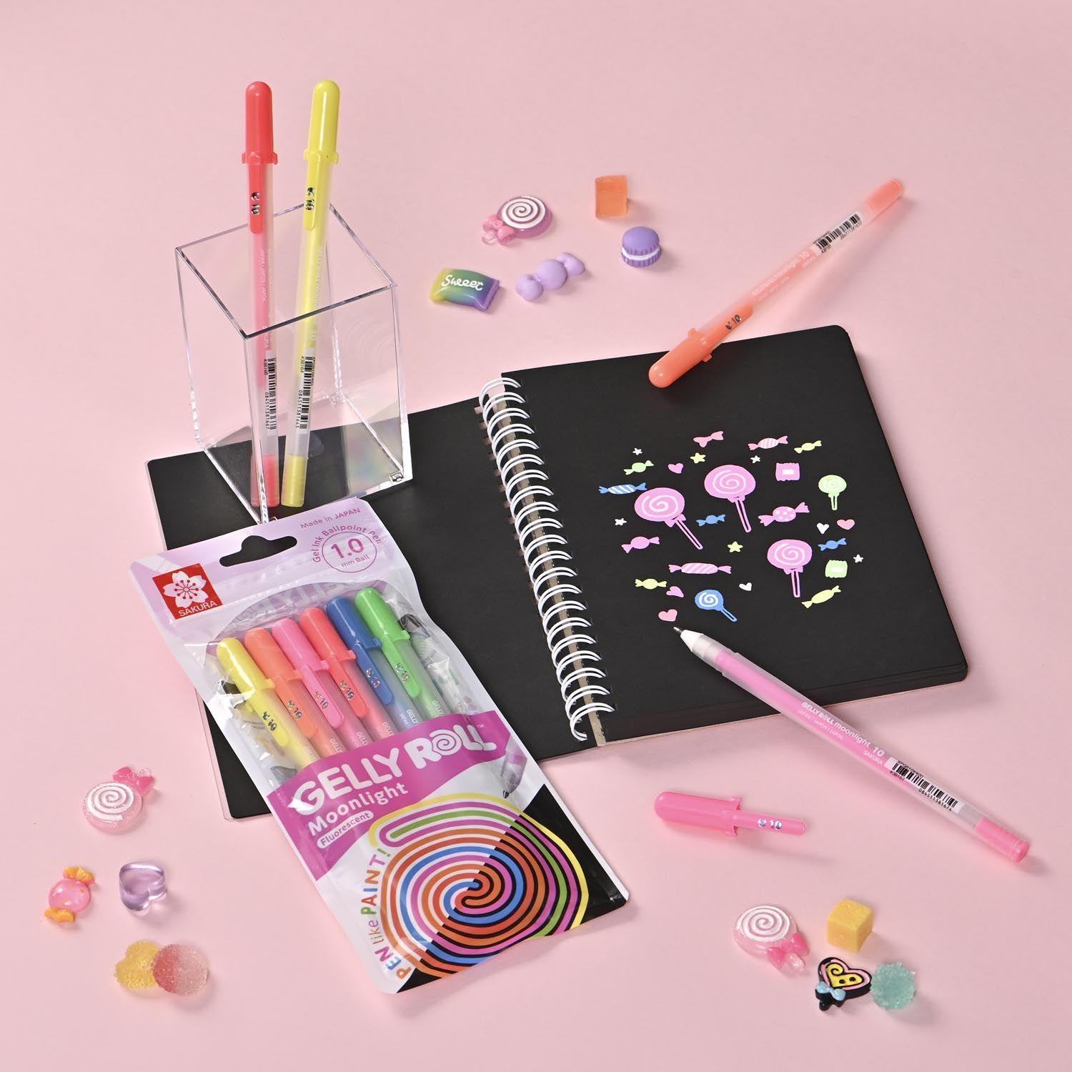 Lapiz Gel Gelly Roll Sakura Moonlight 6 colores-3