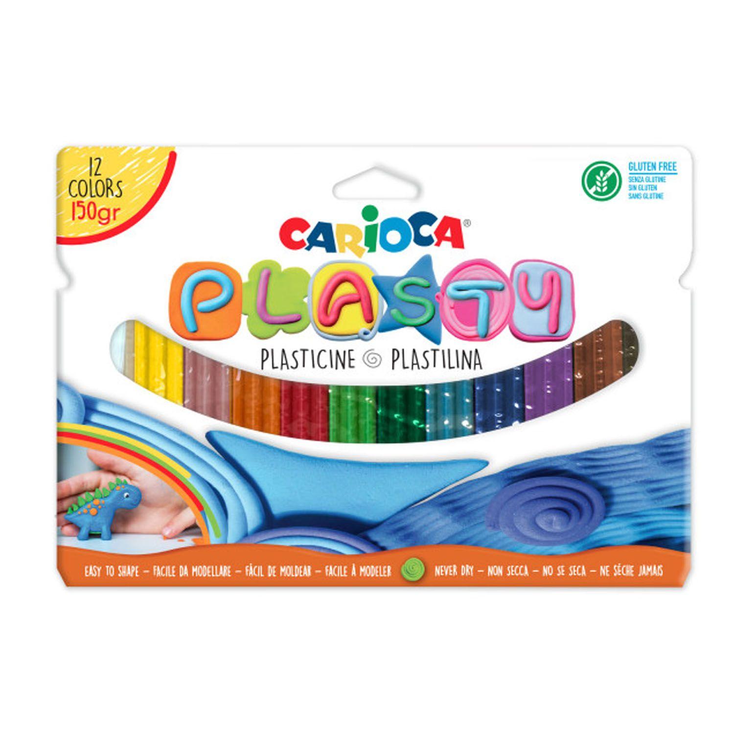 Plasticina Carioca 12 Colores 150gr-0