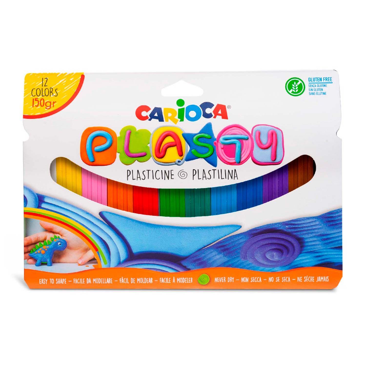 Plasticina Carioca 12 Colores 150gr-0