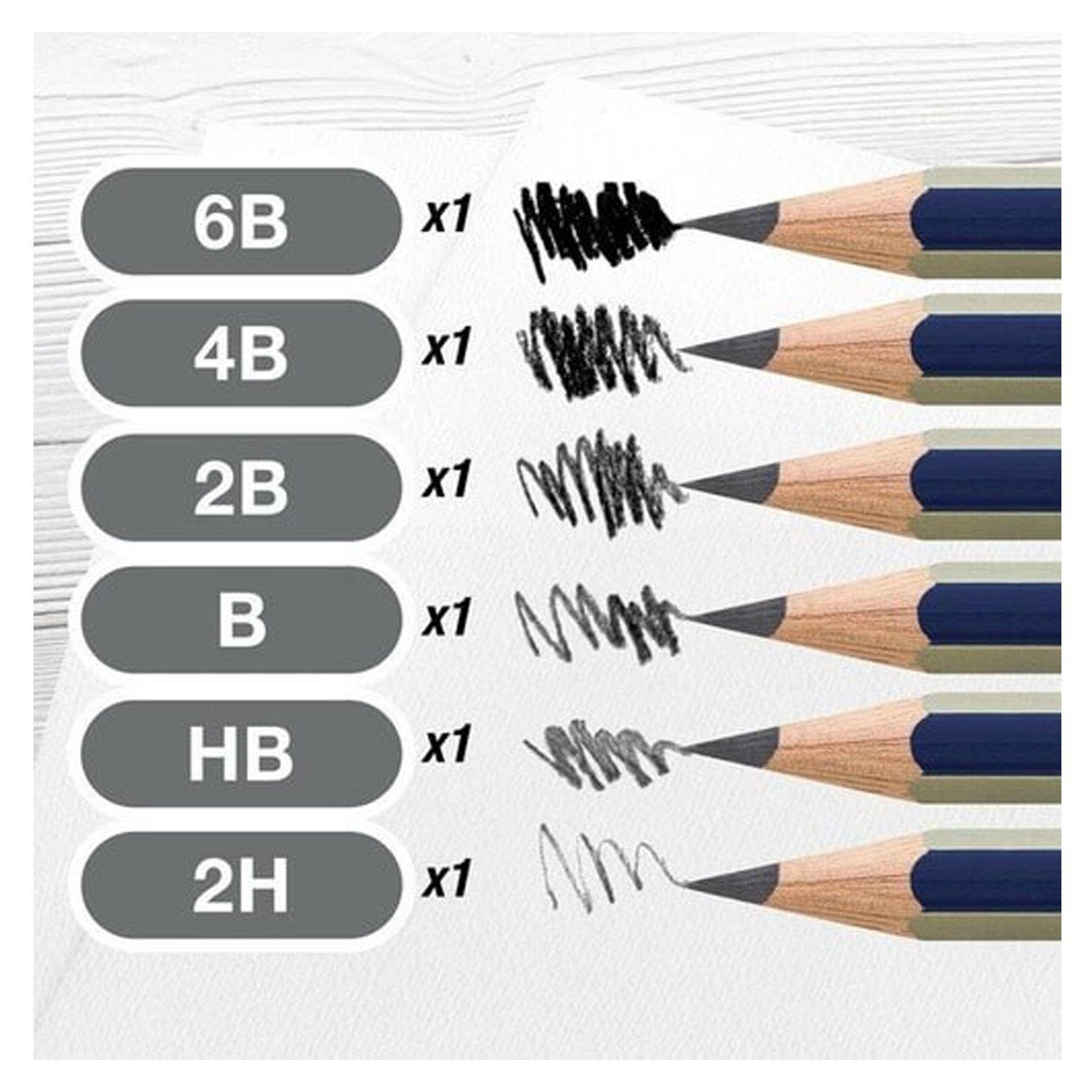 Set de Dibujo Grafito Faber-Castell Goldfaber 8 piezas-2