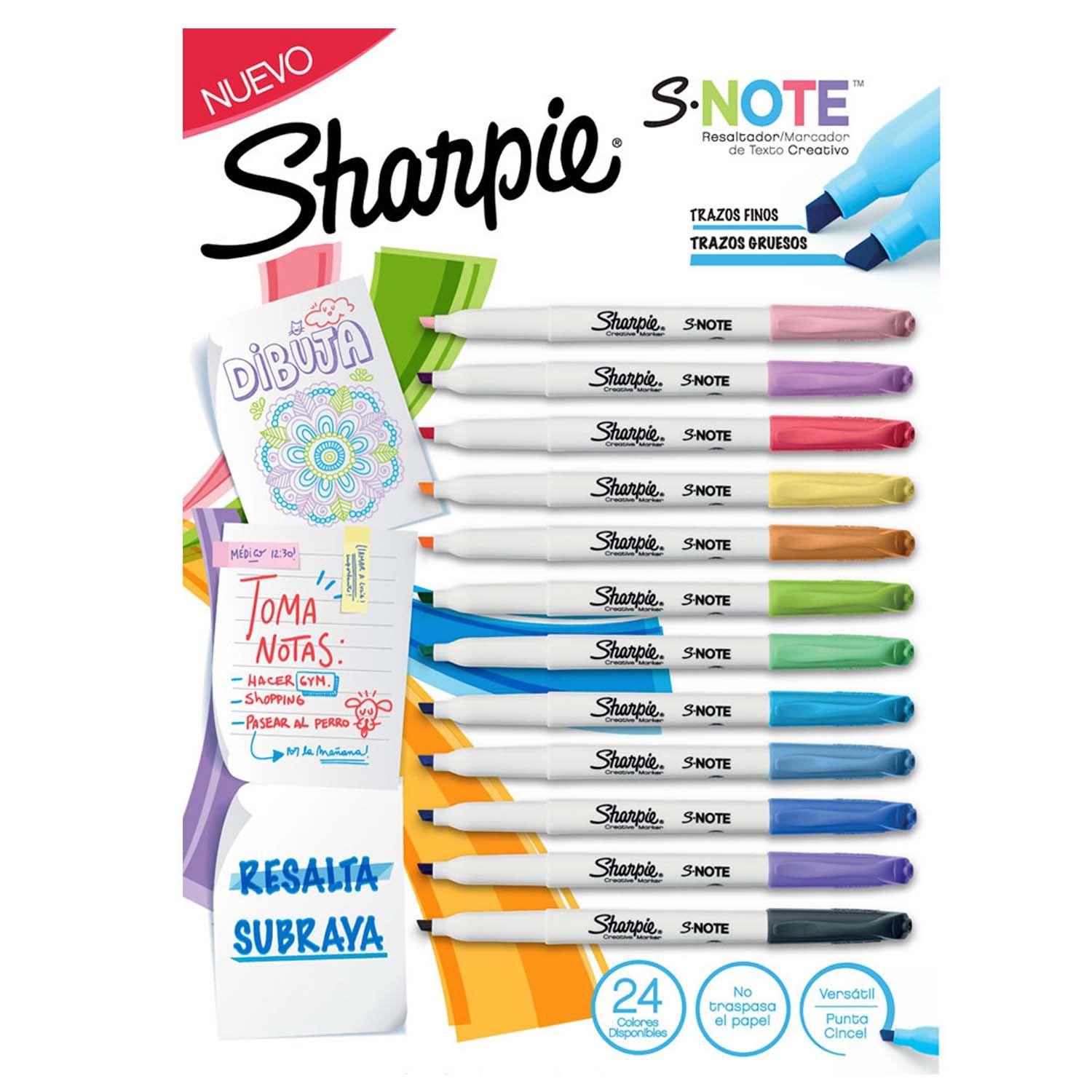 Marcador Sharpie S-note 24 Colores-2