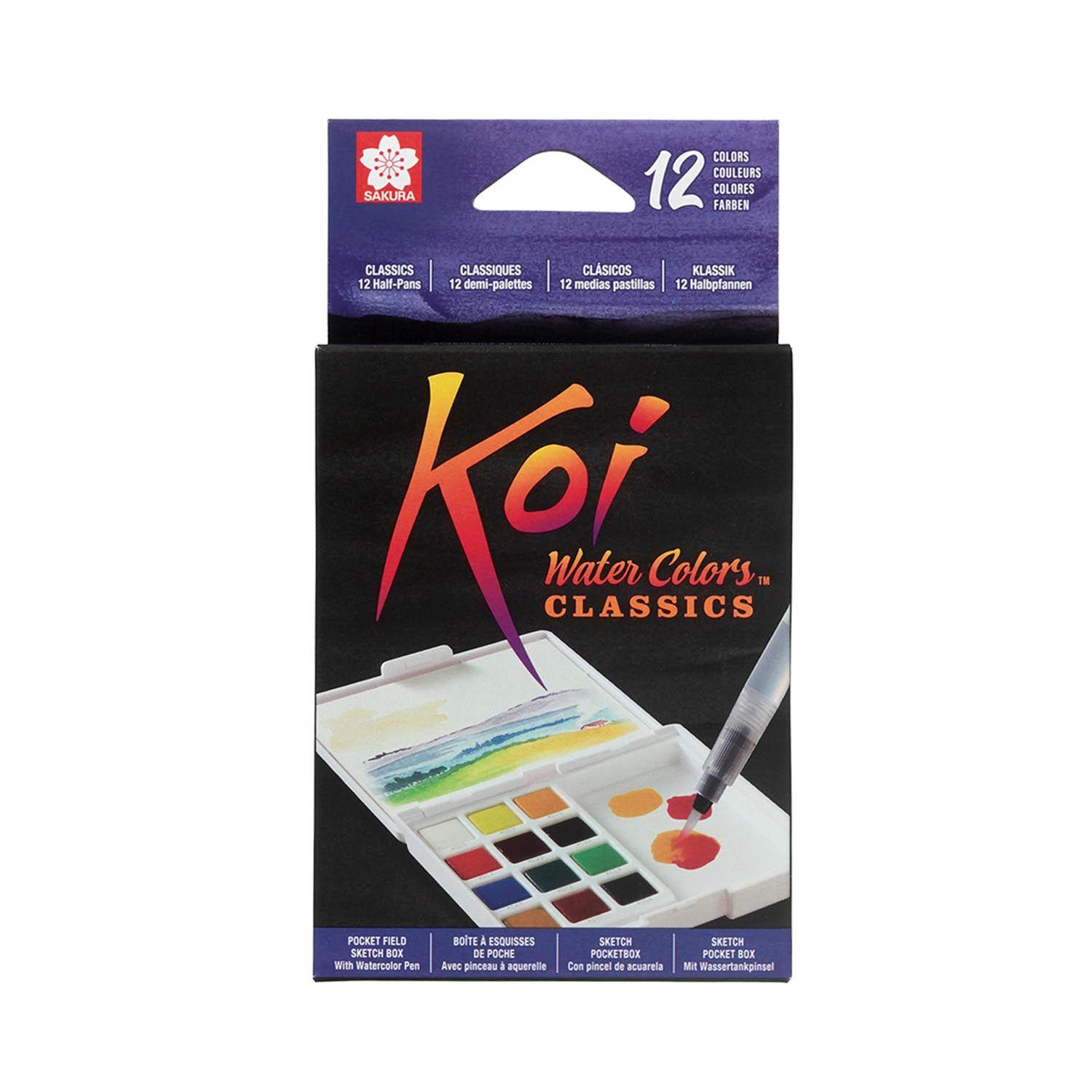 Sakura Koi Acuarela + Waterbrush  12 Colores-0
