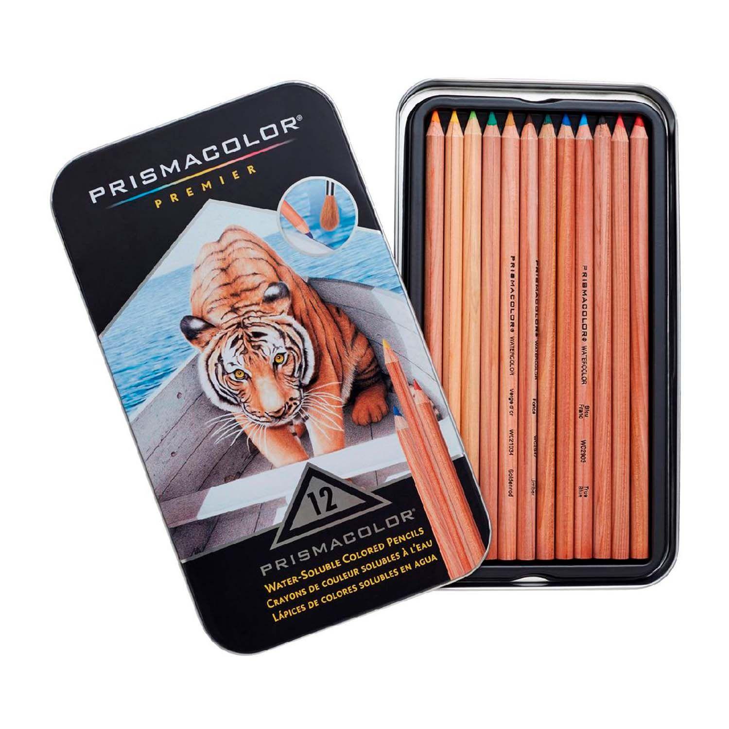 Lápices De Color Acuarelable Prismacolor Premier 12 Colores-0