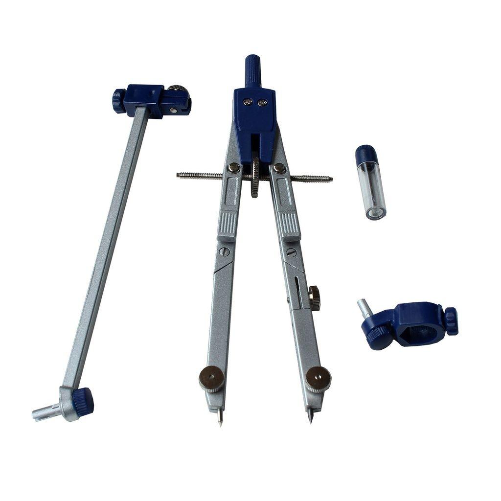 Compás De Precisión Metálico Con Adaptador Y Brazo Extensor-3