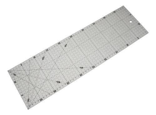 Regla Patchwork Quilting 60x15cm Con Ángulos 30-45-60 Grados-0
