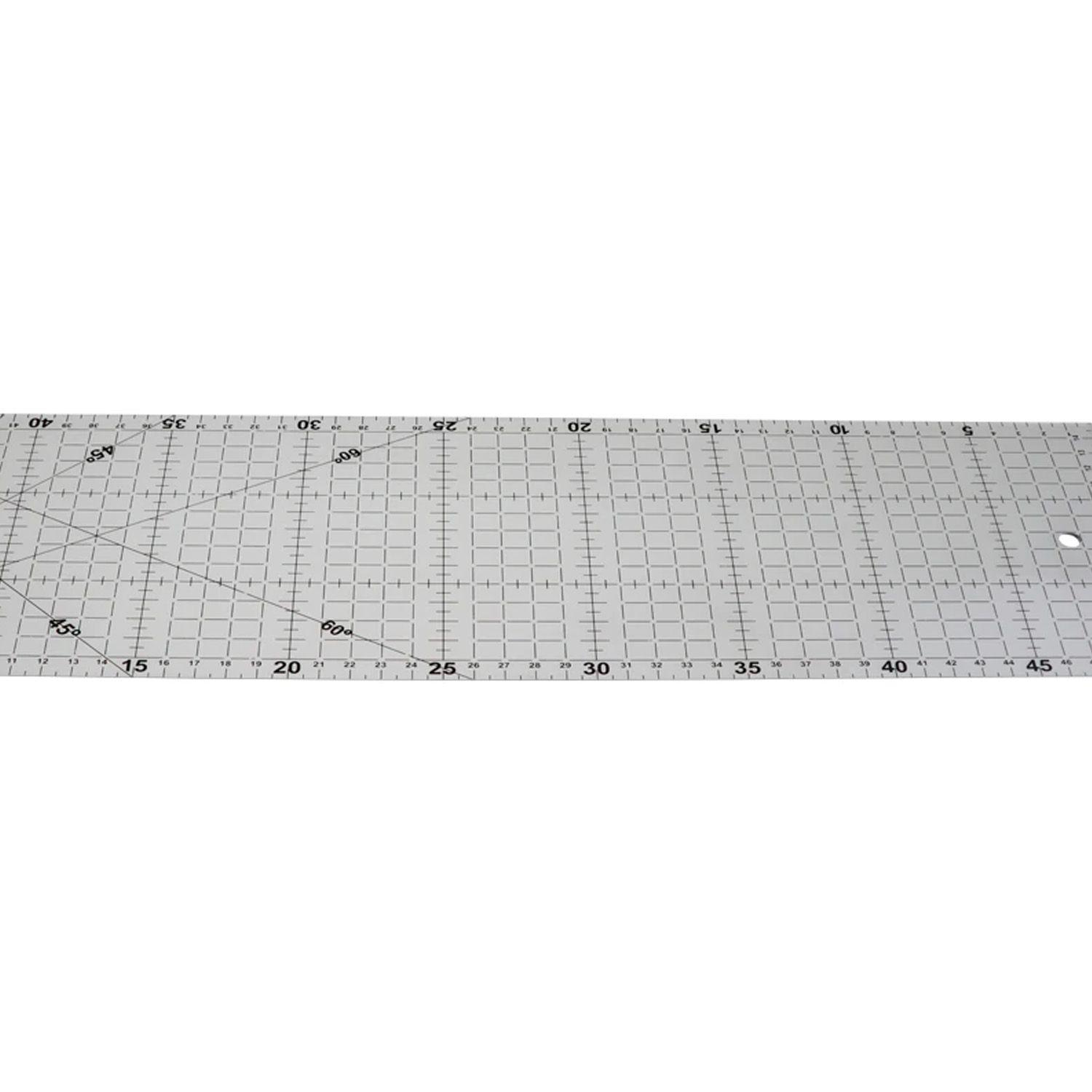 Regla Patchwork Quilting 60x15cm Con Ángulos 30-45-60 Grados-1
