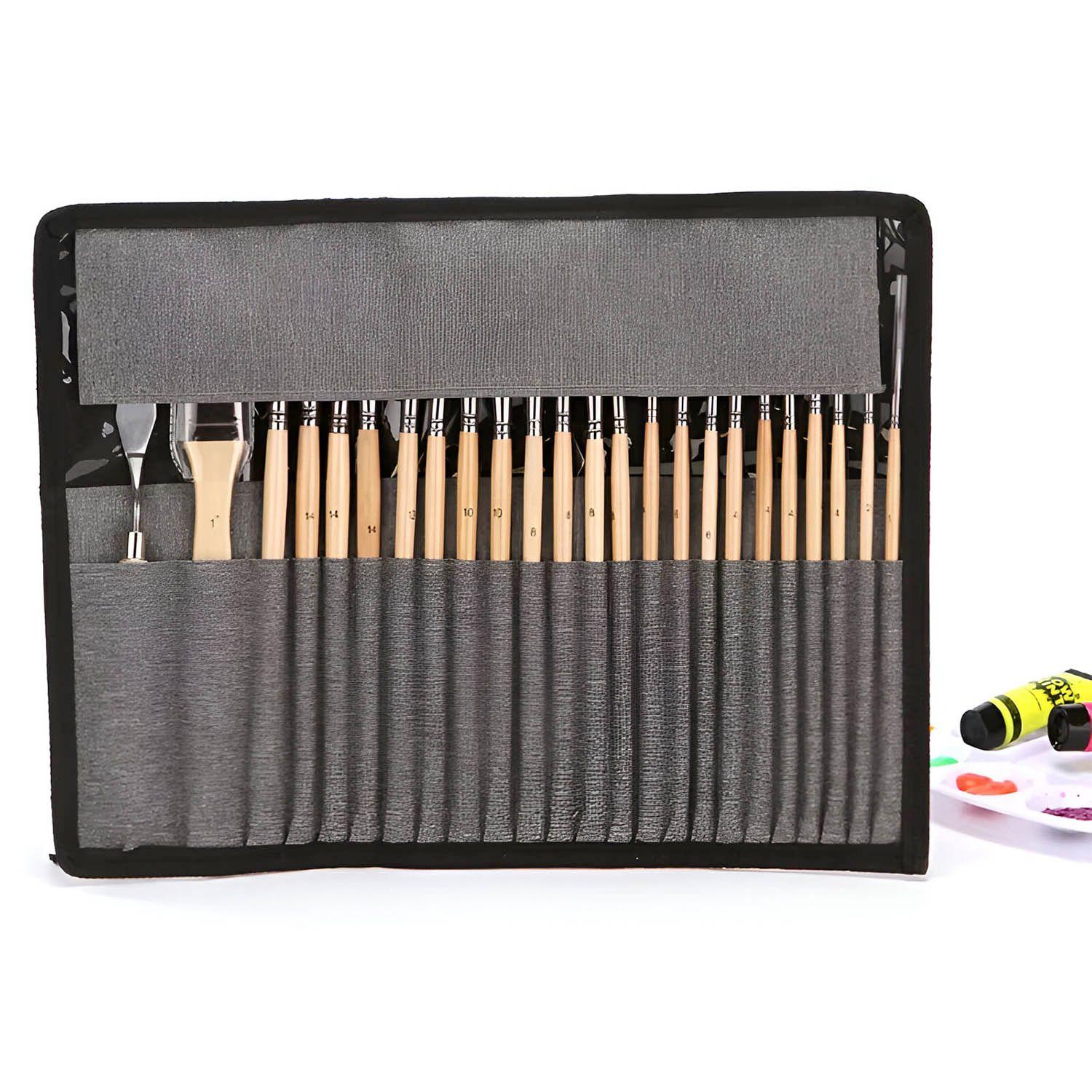 Pinceles para Acuarela y Acrilico con Estuche Renart 24 pcs.-4