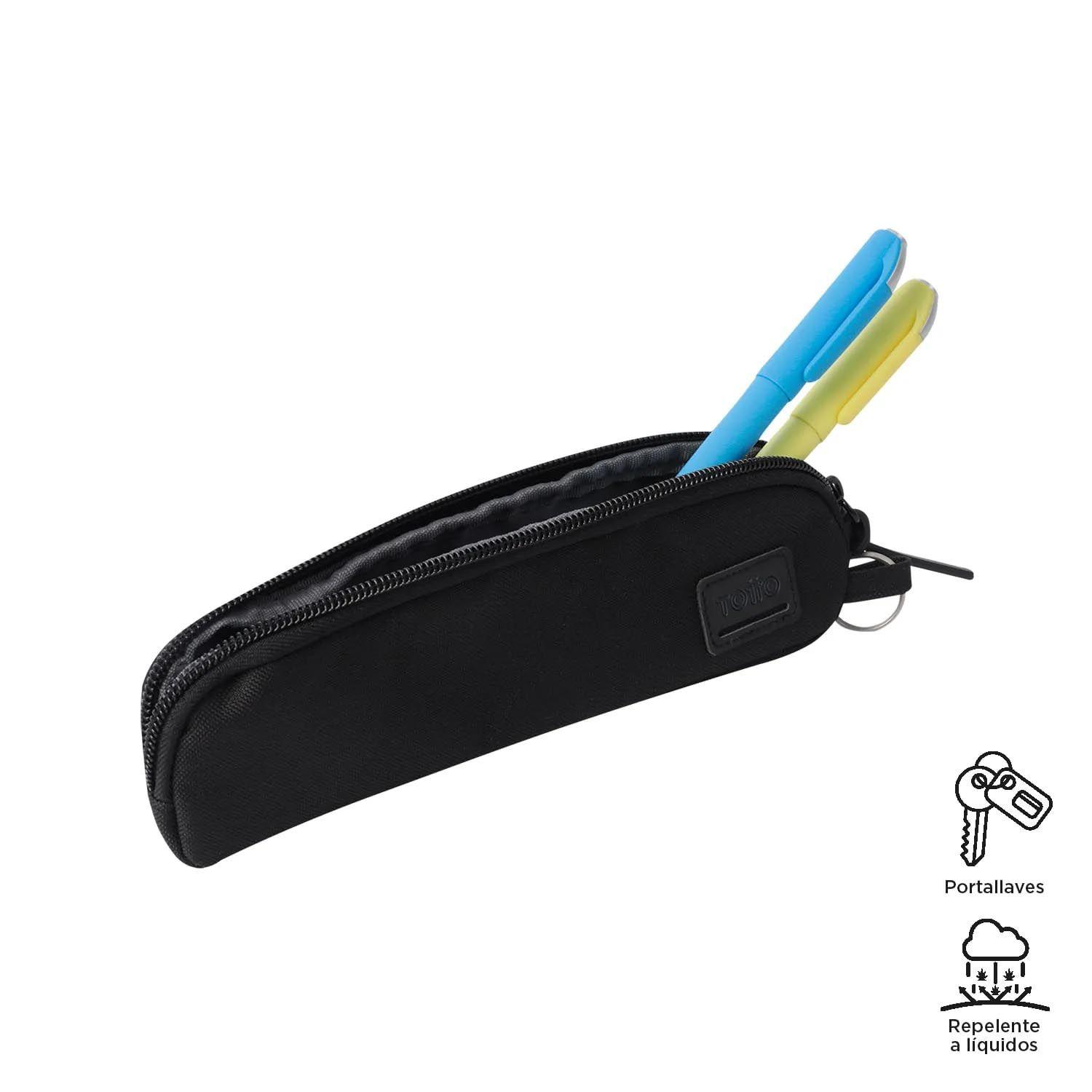 Estuche Totto Kijal Multiuso Negro-2