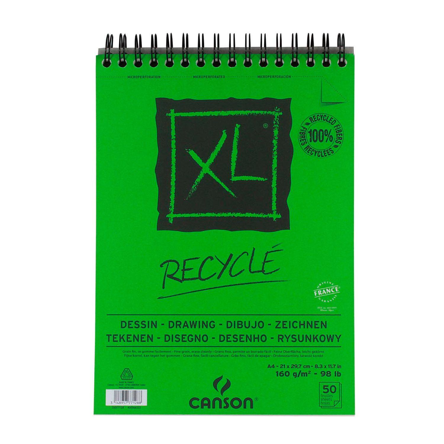 Croquera Canson XL Recycle 160gr 50 hjs A4 (21x29.7cm)-0