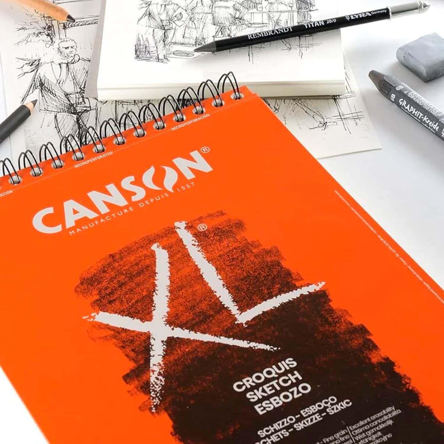 Croquera Canson XL Croquis 90gr 60 hjs A5(14.8x21cm)-2