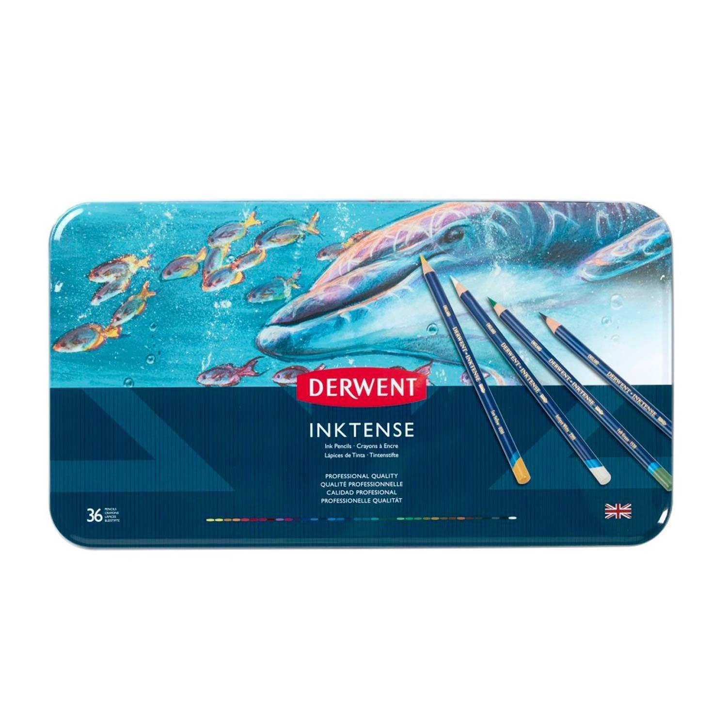 Lápices Acuarelables Derwent Inktense (36 colores)-1
